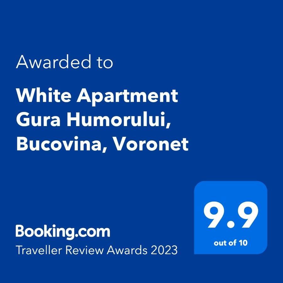 White Apartment Gura Humorului, Bucovina, Voronet ภายนอก รูปภาพ